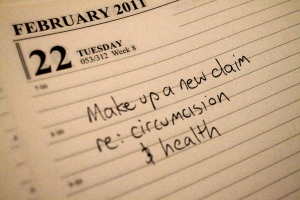 Make up a new claim re: circumcision and health
